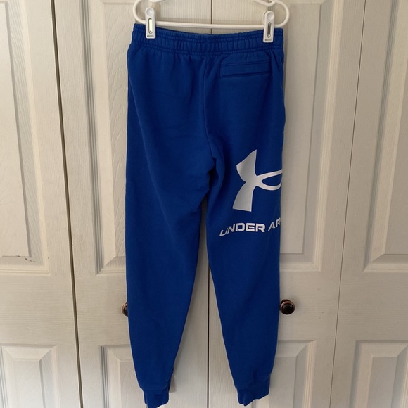 Under Armor Youth Medium Blue Sweatpants - Picture 2 of 4